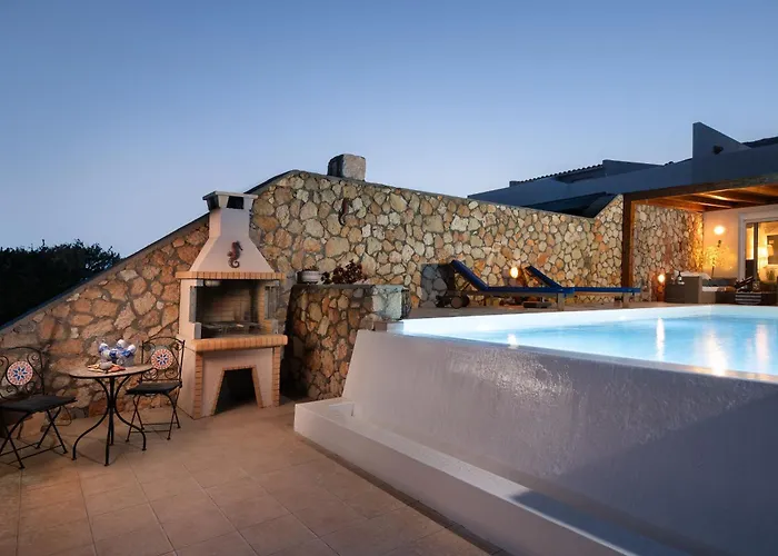 Aegean Blue View With Private Pool And Seaview ヴィラ *