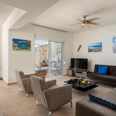 Aegean Blue View With Private Pool And Seaview * 林都斯